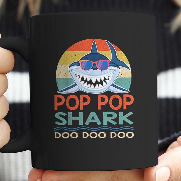 Pop Pop Shark Doo Doo Doo Vintage Matching Family Coffee Mug