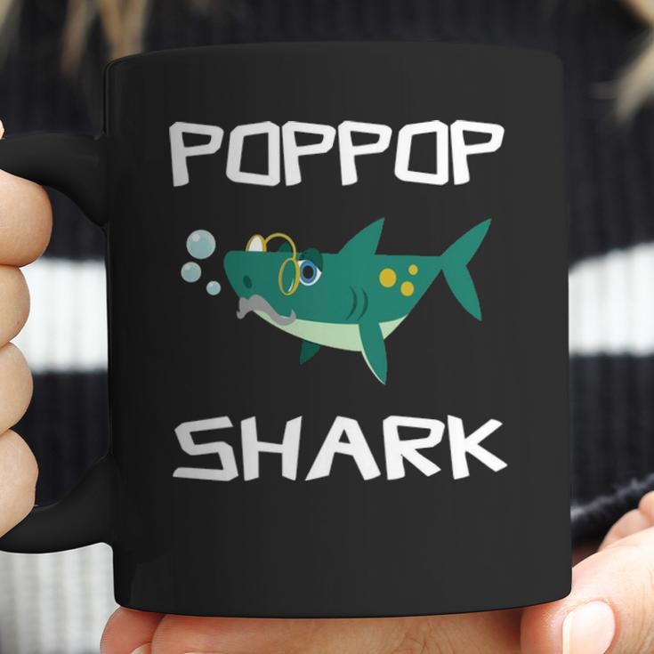 Poppop Grandpa Gift Poppop Grandpa Shark Coffee Mug