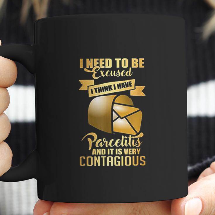 Postal Worker Parcelitis Very Contagious Funny Coffee Mug