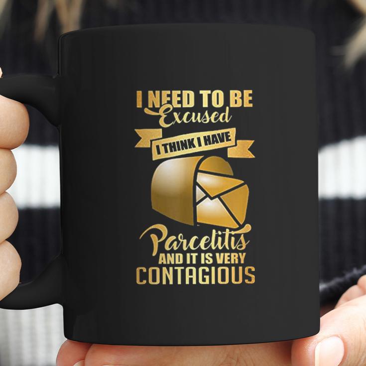 Postal Worker Parcelitis Very Contagious Funny Gift Coffee Mug