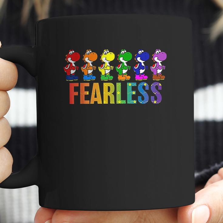 Pride Yoshi Fearless Rainbow Line Up Coffee Mug