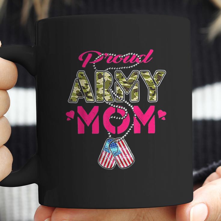 Proud Army Mom Us Flag Coffee Mug