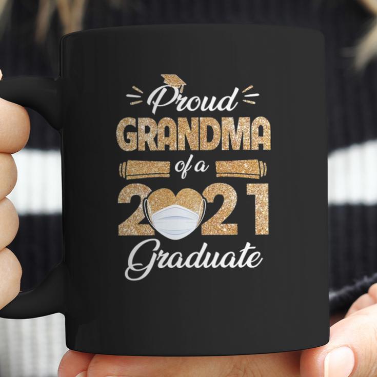 Proud Grandma Of A Class Of 2021 Face Mask Graduate Senior Coffee Mug