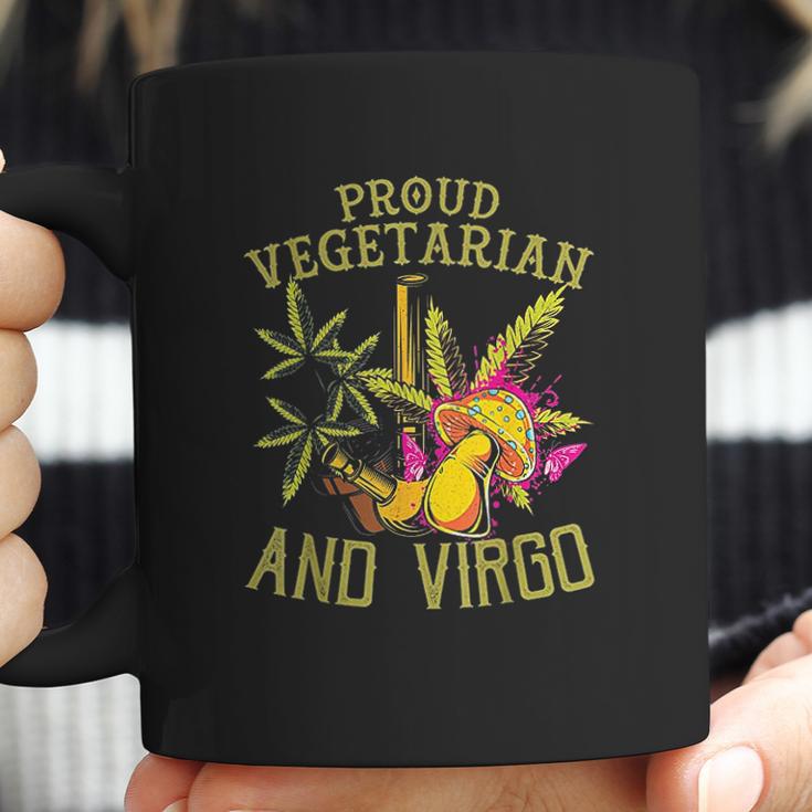 Proud Vegetarian Weed Virgo Vintage 420 Funny Coffee Mug