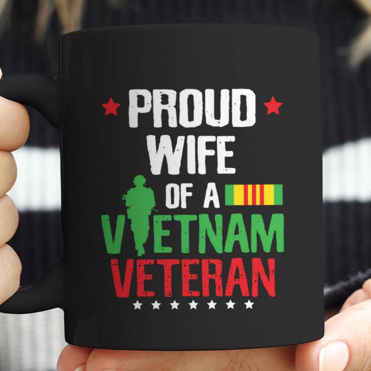 Proud Wife Vietnam Veteran Gift Veterans Day War Gift Graphic Design Printed Casual Daily Basic Coffee Mug