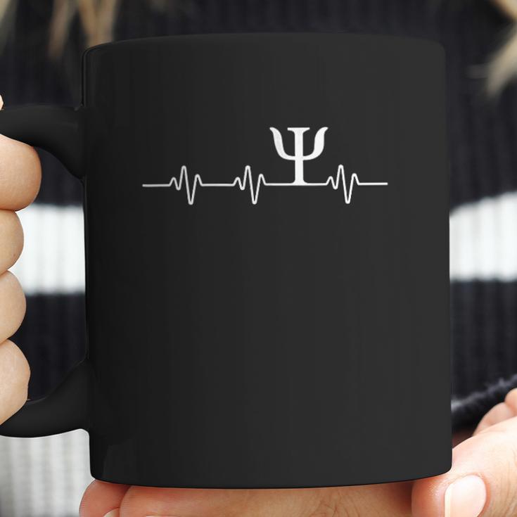 Psych Symbol Heartbeat Coffee Mug