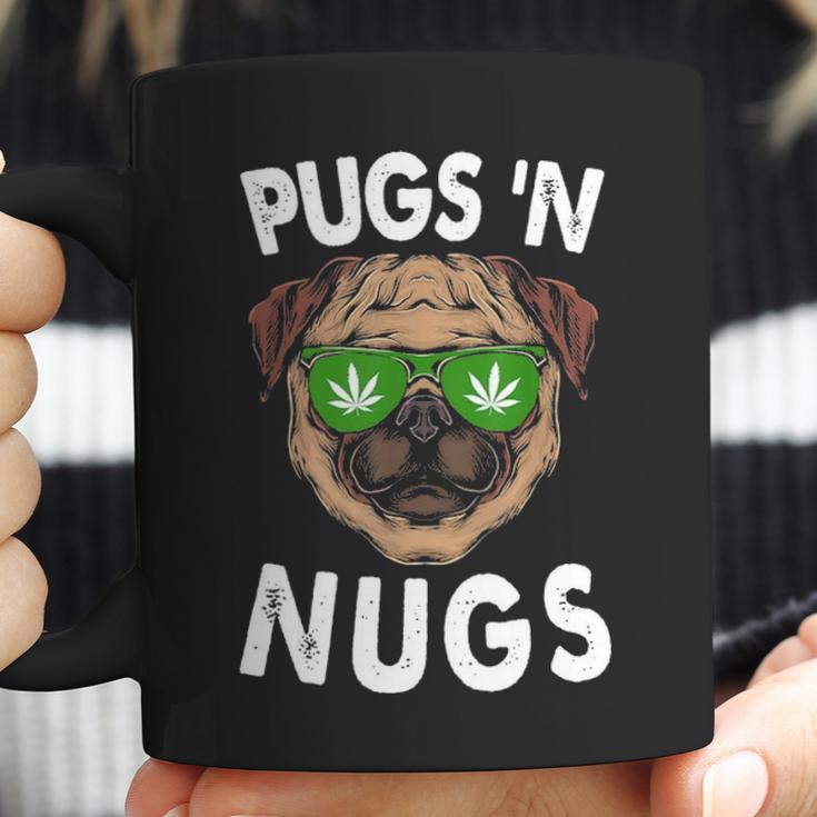 Pugs N Nugs Cute Pug Dog Lover Cannabis Marijuana Gift Coffee Mug