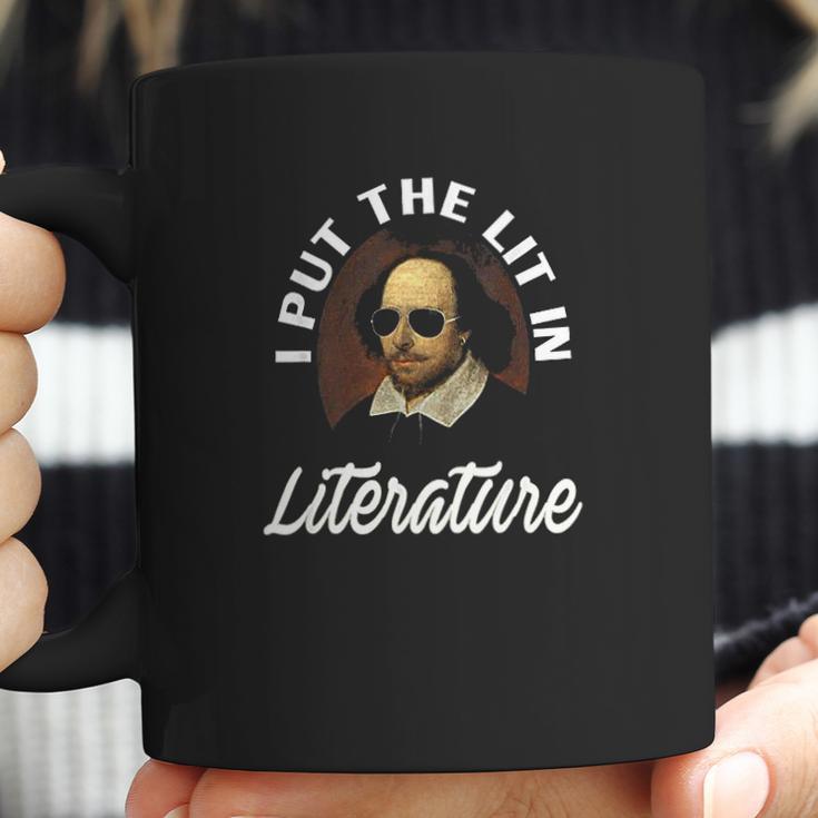 I Put The Lit In Literature Retro Funny Shakespeare Coffee Mug