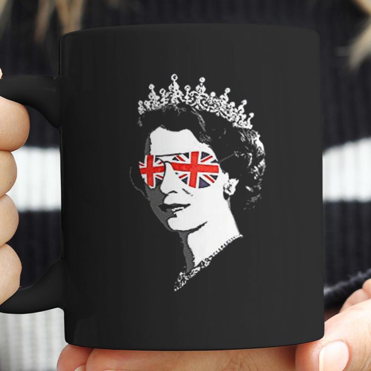 Queen Elizabeth Ii Sunglasses British Crown Union Jack Meme Coffee Mug