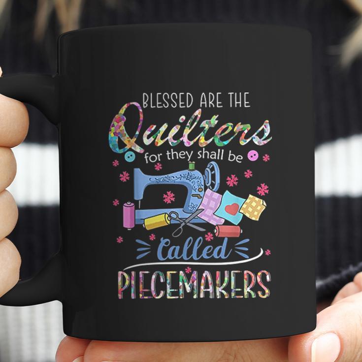 Quilting Blessed Are Piecemakers Gifts For Quilters Coffee Mug