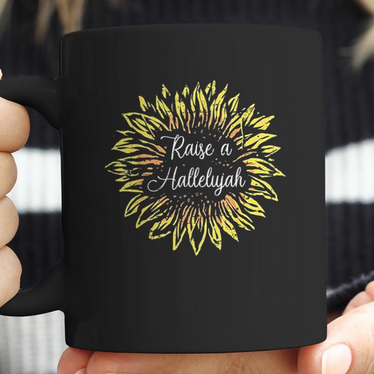 Raise A Hallelujah Sunflower Jesus Christian Gift Design Coffee Mug