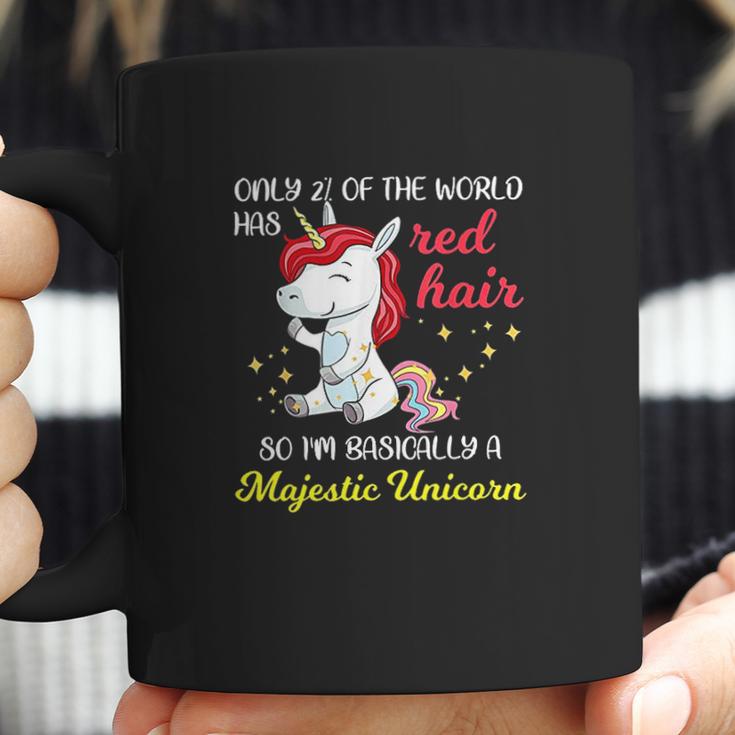 Red Hair Majestic Unicorn Funny Ginger Head Pride Coffee Mug