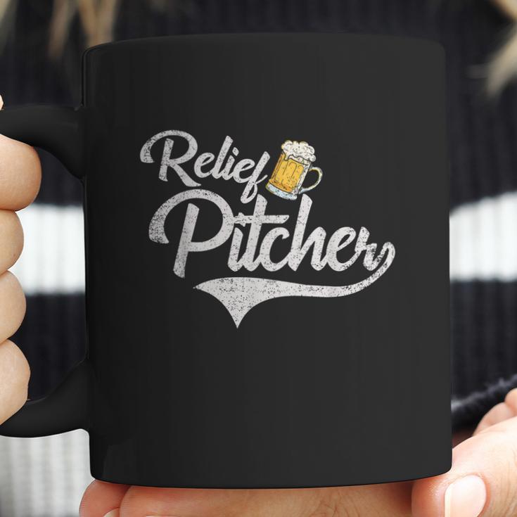 Relief Pitcher Beer And Baseball Funny Graphic Design Printed Casual Daily Basic Coffee Mug