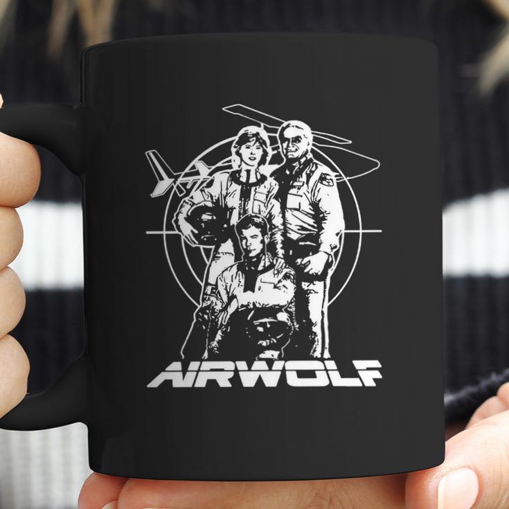 Retro Airwolf Mono Art Coffee Mug