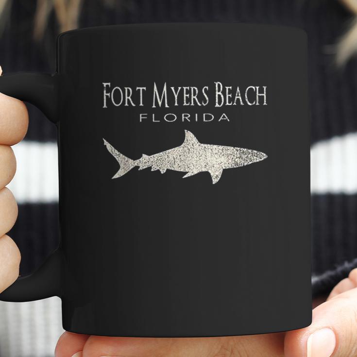 Retro Fort Myers Beach Fl Shark Coffee Mug