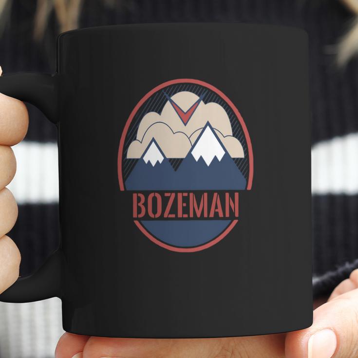 Retro Mountain &Ampamp Bird - Bozeman Montana T-Shirt Coffee Mug