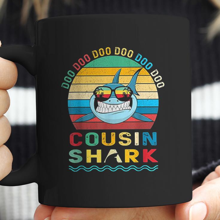 Retro Vintage Cousin Shark Doo Doo Doo Coffee Mug