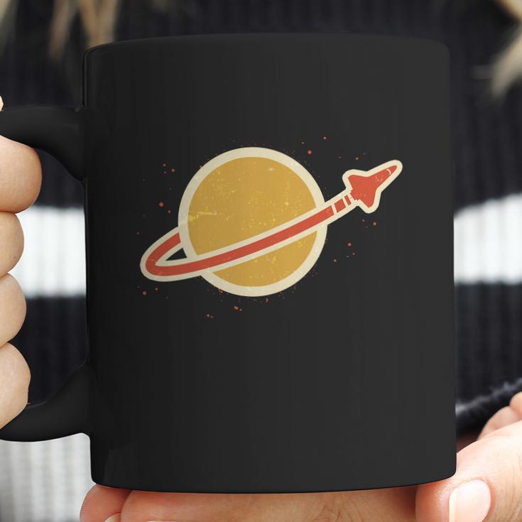 Retro Vintage Planet Space Shuttle Logo Coffee Mug