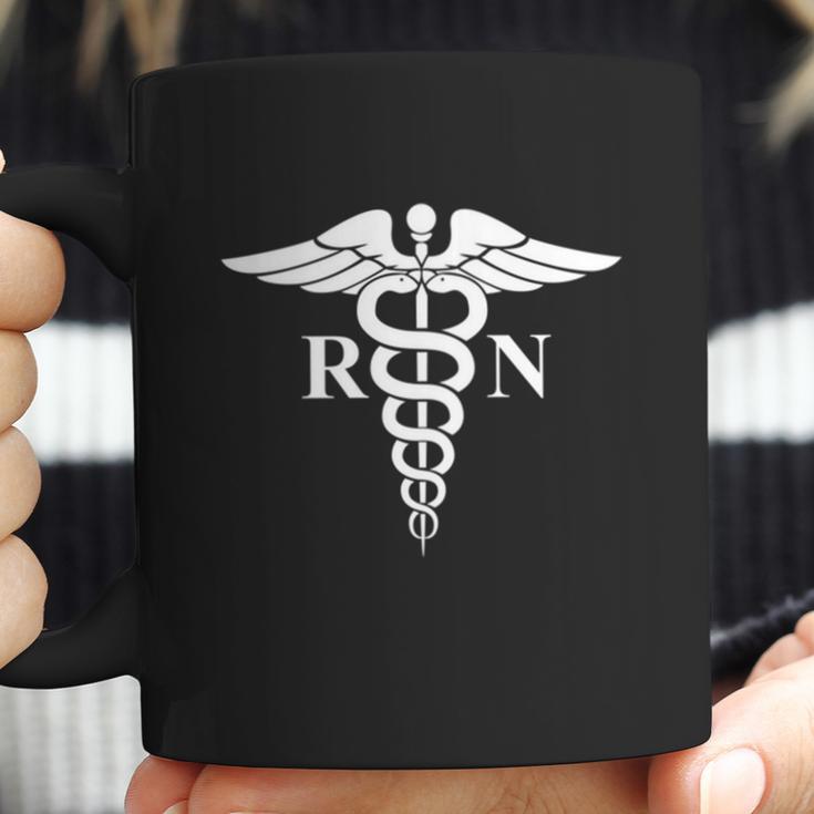 Rn Nurse Caduceus Medical Symbol Nursing Logo Gift Meaningful Gift Graphic Design Printed Casual Daily Basic Coffee Mug