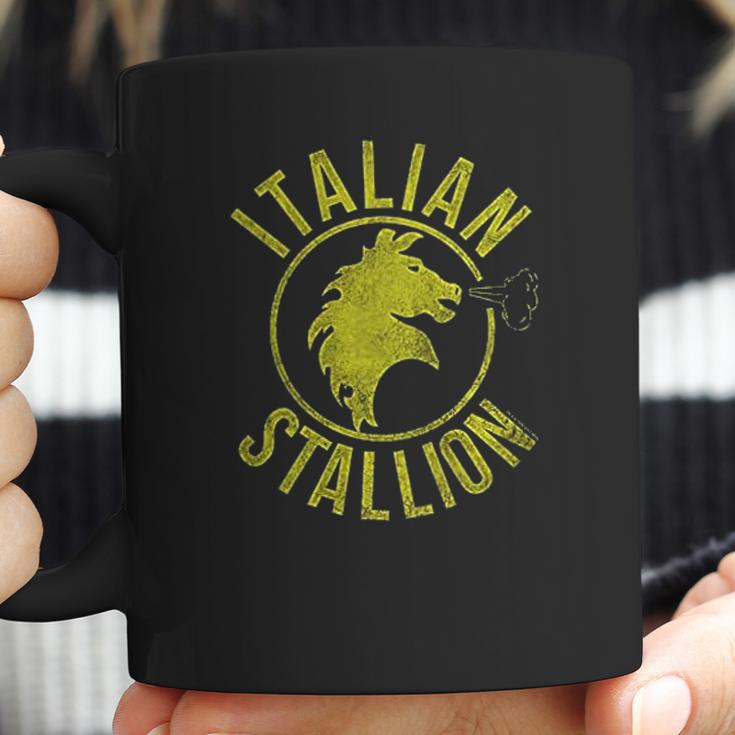 Rocky Italian Stallion Black Coffee Mug