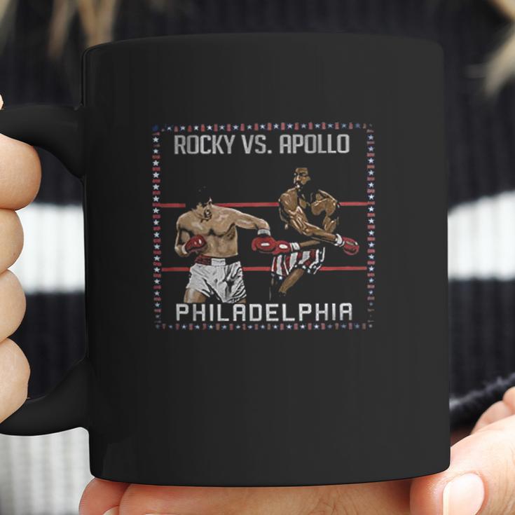 Rocky Vs Apollo Creed In Ring Painting Coffee Mug