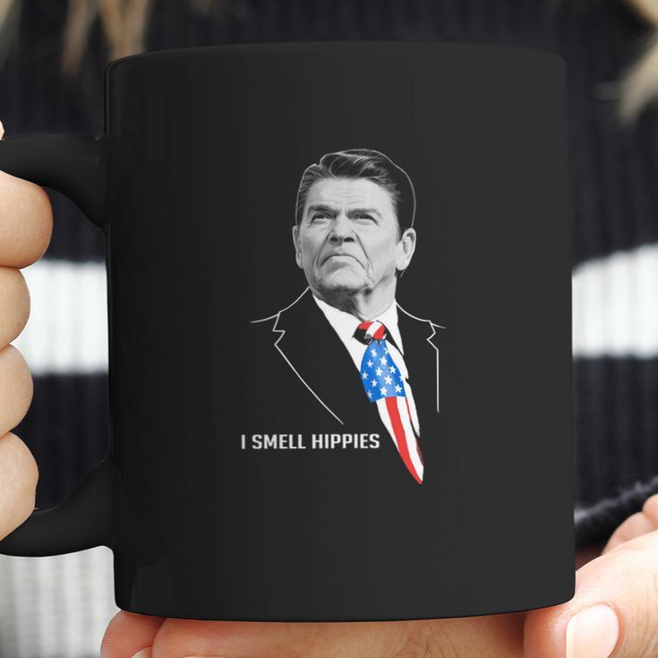 Ronald Reagan I Smell Hippies T-Shirt Coffee Mug