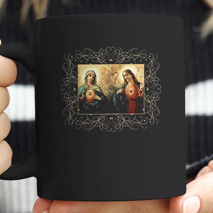 Sacred Heart And Immaculate Heart Picture Jesus And Mary Coffee Mug