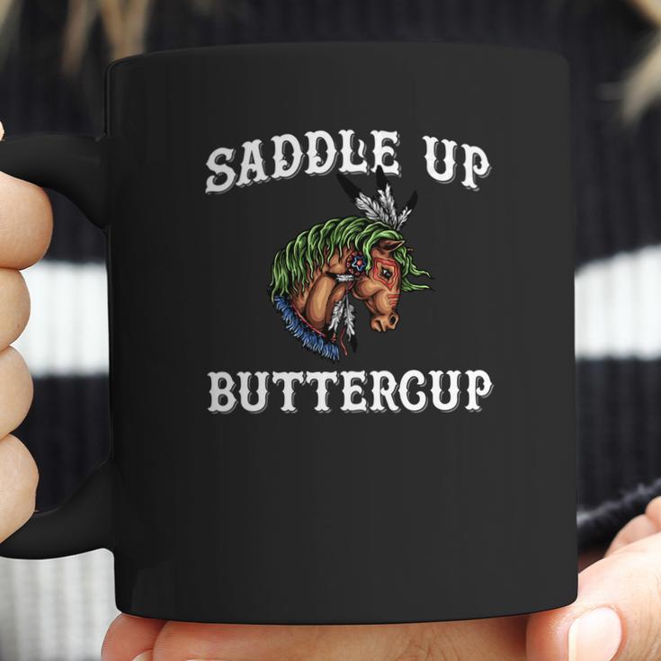 Saddle Up Buttercup Horse Lover Motivational Gif Coffee Mug