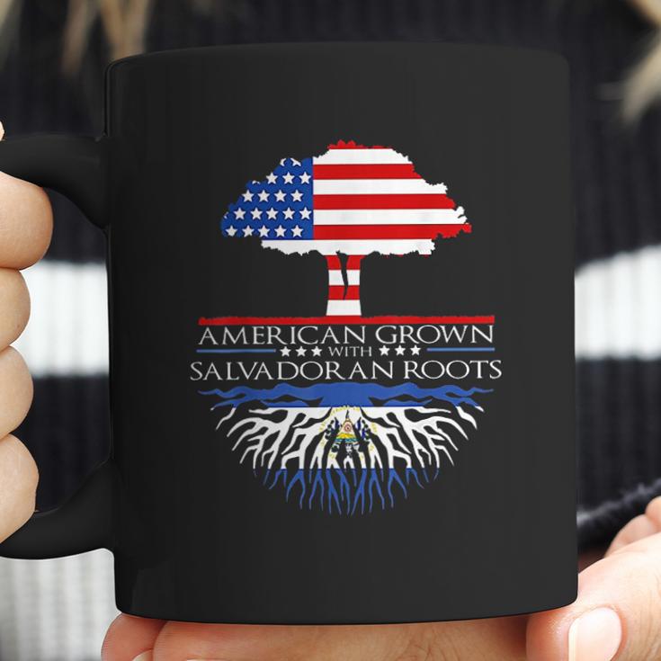 Salvadoran Roots American Grown Tree Flag Usa El Salvador Coffee Mug