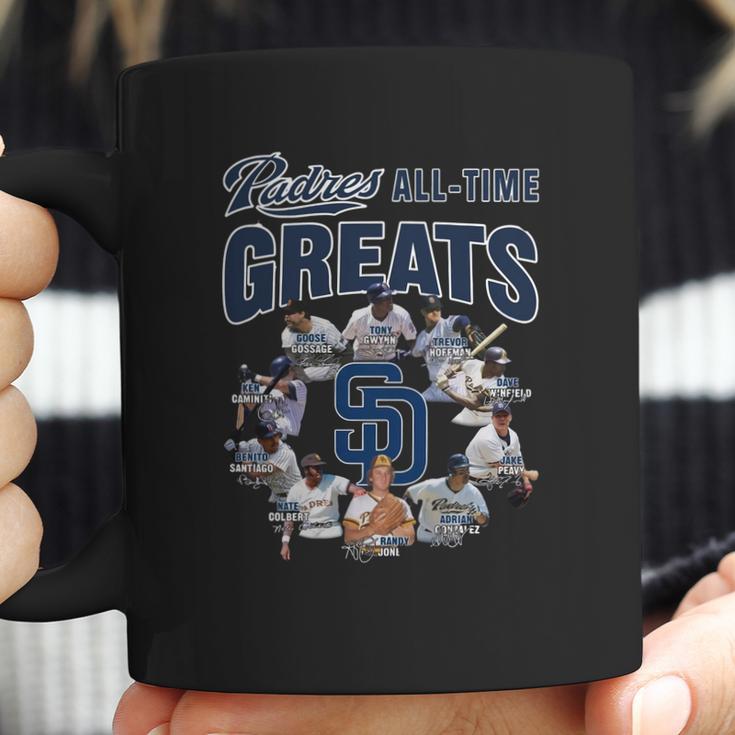 San Diego Padres All Time Greats Signatures Coffee Mug