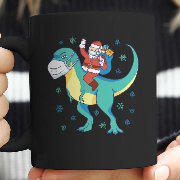 Santa Dinosaur Pandemic Coffee Mug