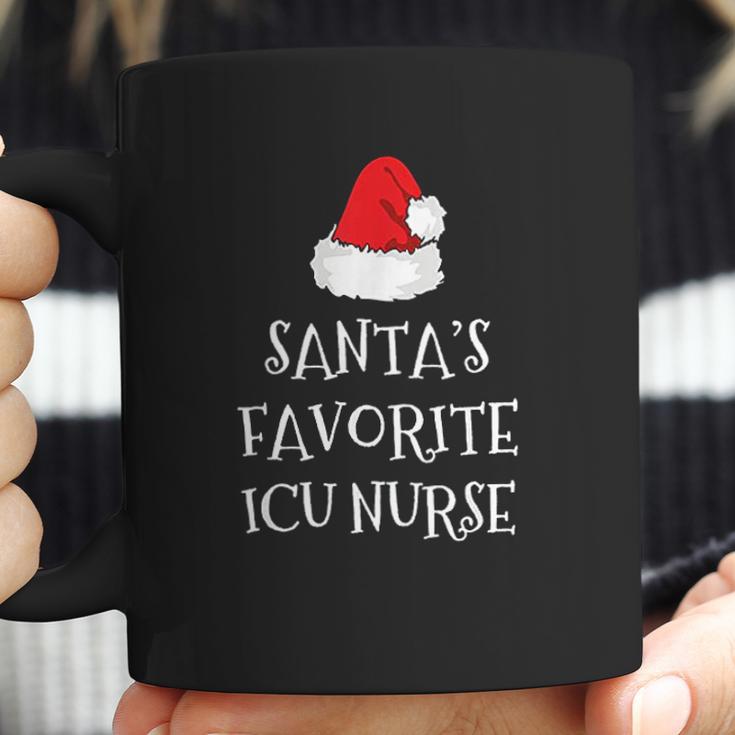 Santas Favorite Icu Nurse Gift Christmas Intensive Care Coffee Mug