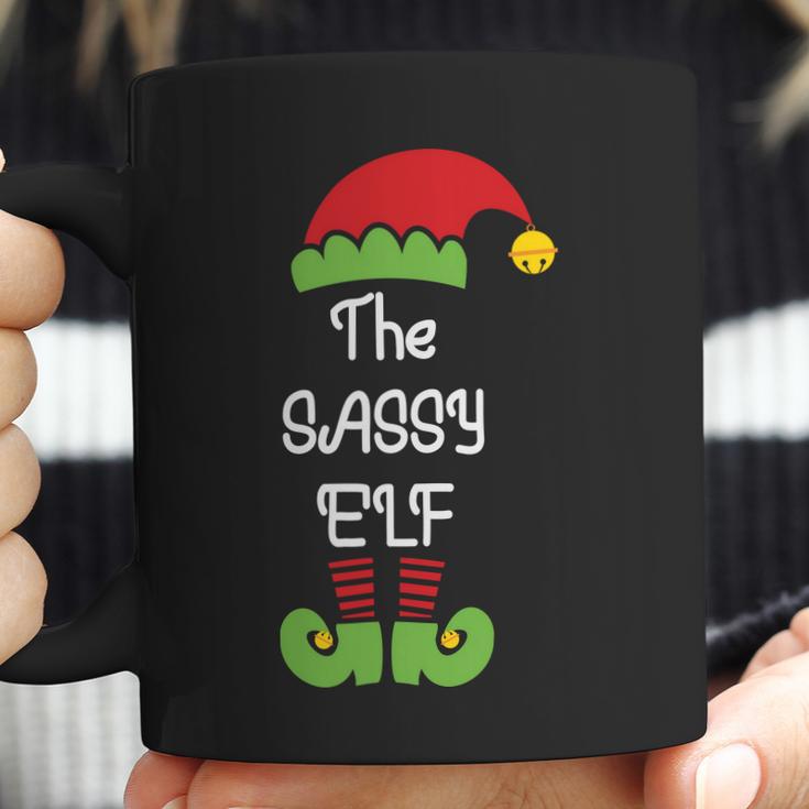 The Sassy Elf Matching Christmas Holiday Gift Coffee Mug