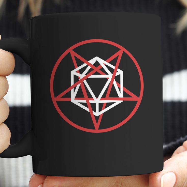 Satanic D20 Pentagram | Roleplaying Game Coffee Mug