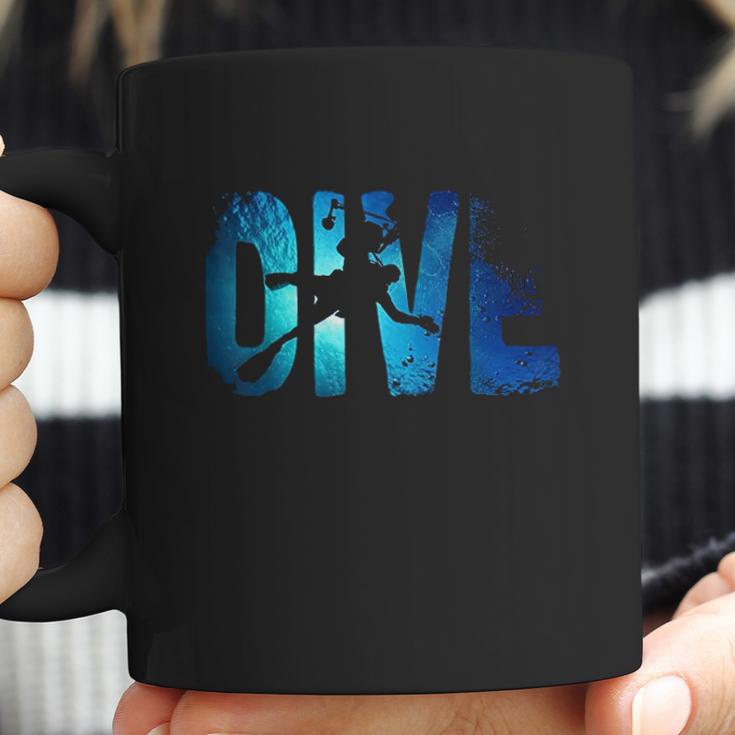 Scuba Diving Divers Shadow Deep Swim Coffee Mug