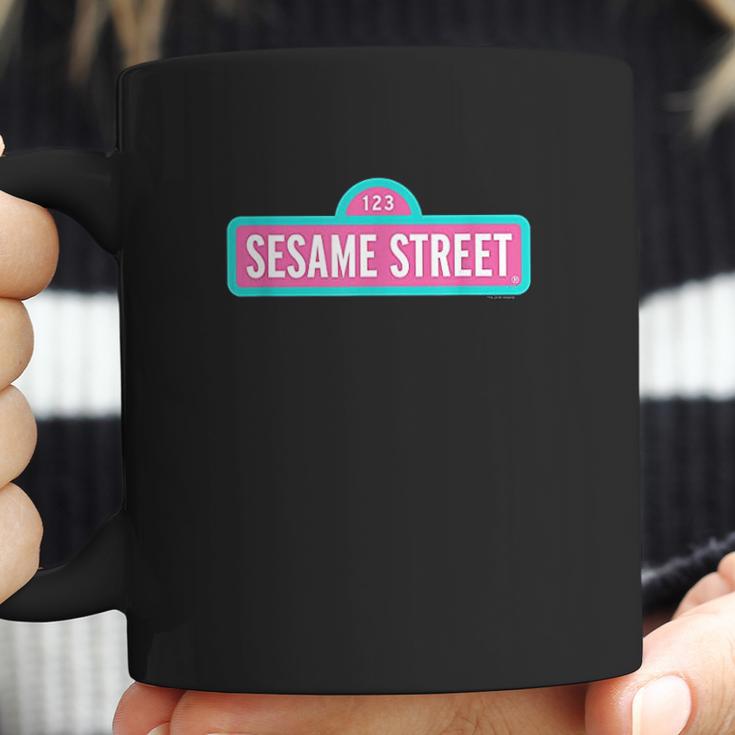 Sesame Street Pink Logo Coffee Mug