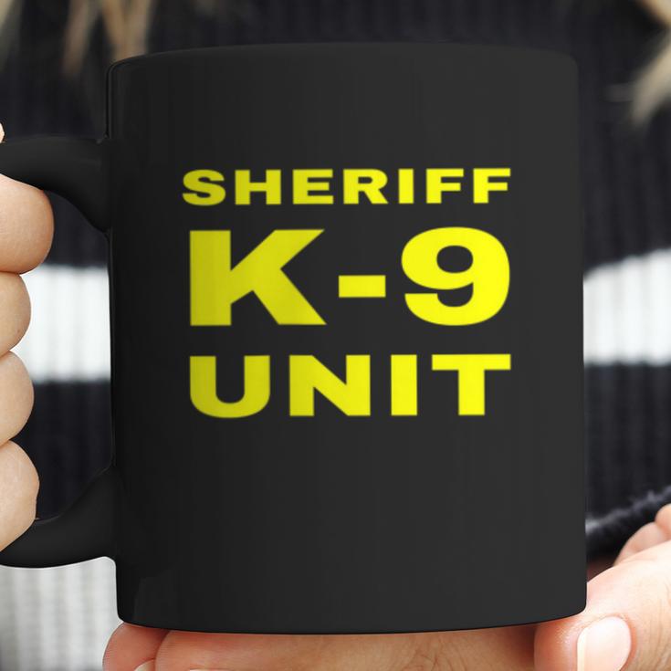 Sheriff K9 Unit Front And Back Print K9 Police Dog Handler Graphic Design Printed Casual Daily Basic Coffee Mug