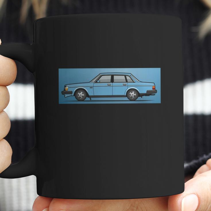 Shirt Volvo Brick 244 240 Sedan Brick Blue Coffee Mug