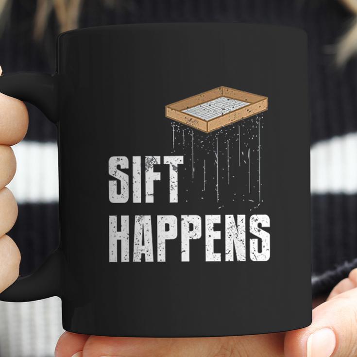 Sift Happens Archaeology Funny Archaeologist Pyramid Dig Coffee Mug