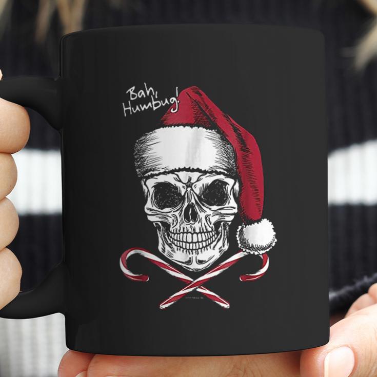 Skull Bah Humbug Christmas Funny Santa Coffee Mug