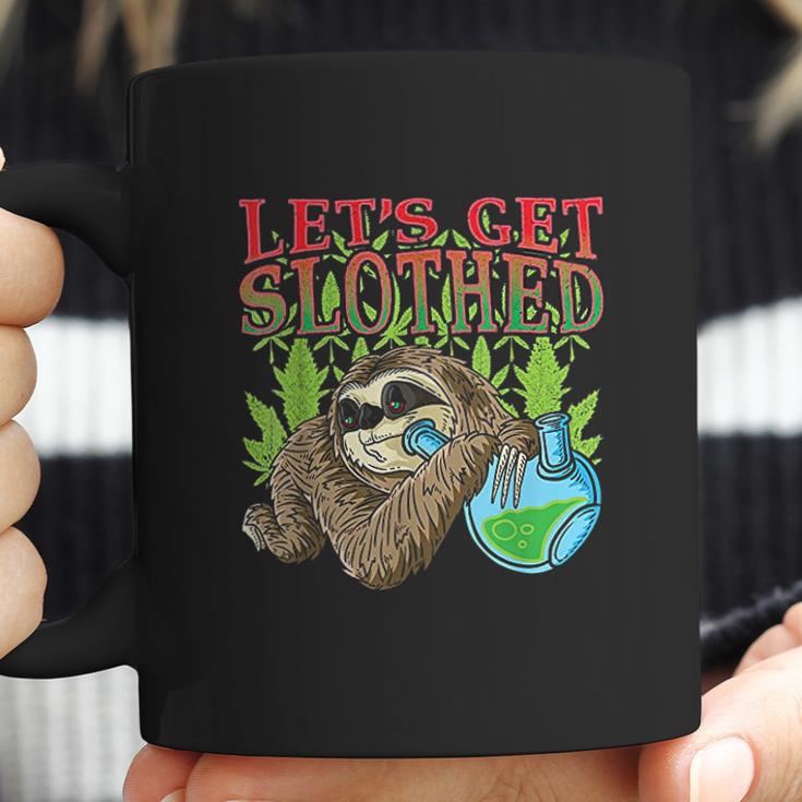 Sloth Marijuana Thc Cannabis Leaf Stoner Gift Coffee Mug