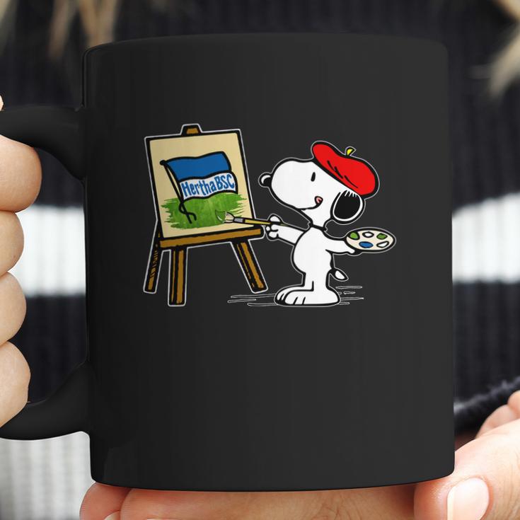 Snoopy Drawing Hertha Bsc Coffee Mug