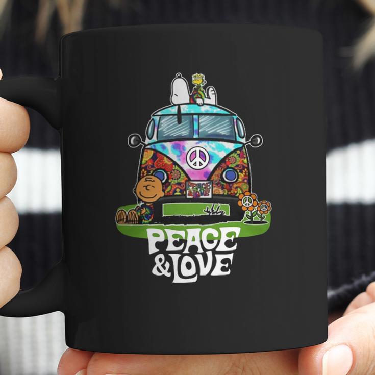 Snoopy Peace And Love Shirt Coffee Mug