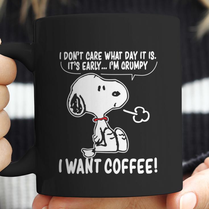 Snoopy - I Want Coffee Coffee Mug