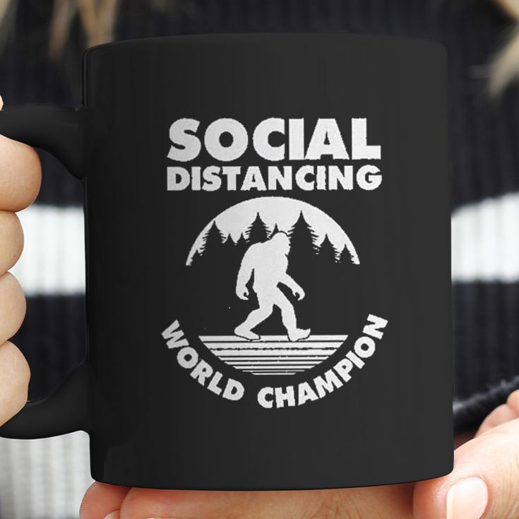 Social Distancing Bigfoot Coffee Mug