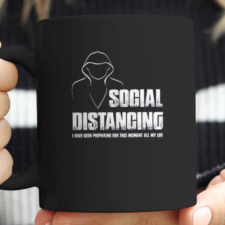 Social Distancing And Chill Introvert Gift Coffee Mug