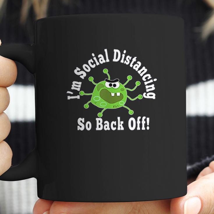 Social Distancing Germ Back Off Stay Away Keep Distance 6 Coffee Mug