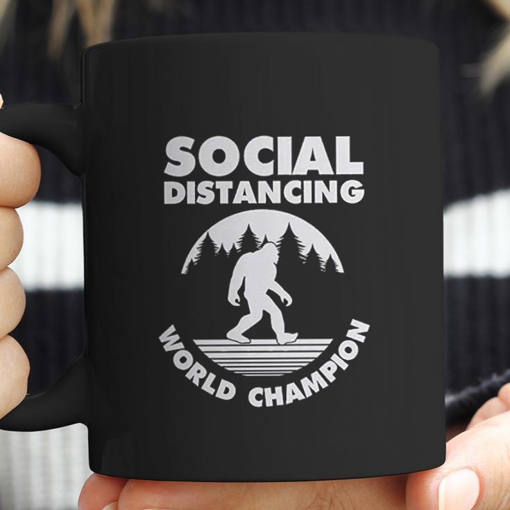 Social Distancing Introvert Bigfoot Funny Coffee Mug