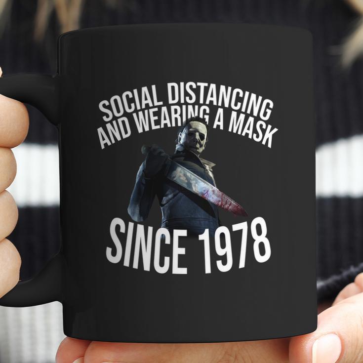 Social Distancing And Wearing A Mask Since Graphic Design Printed Casual Daily Basic Coffee Mug