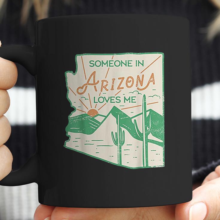 Someone In Arizona Loves Me Vintage Retro State Badge Gift Coffee Mug